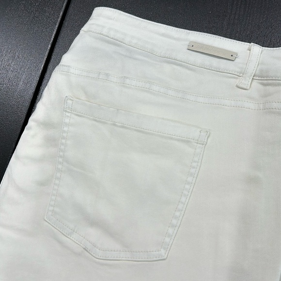 Soft Surroundings Ultimate Denim Straight Leg Jeans in Pearl Ivory Color - 22W - Picture 10 of 10